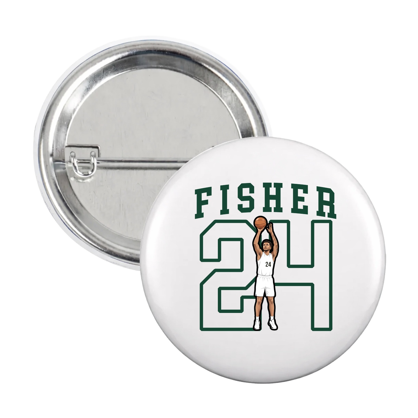 Game Day Button — Shirsey in White