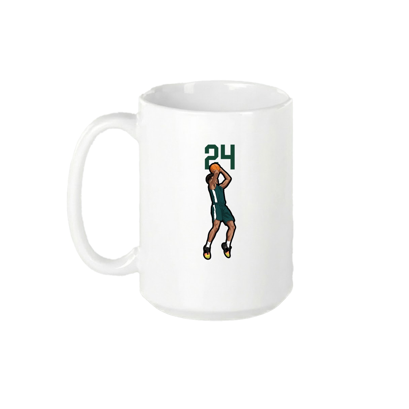 15oz Coffee Mug — Number Top in White