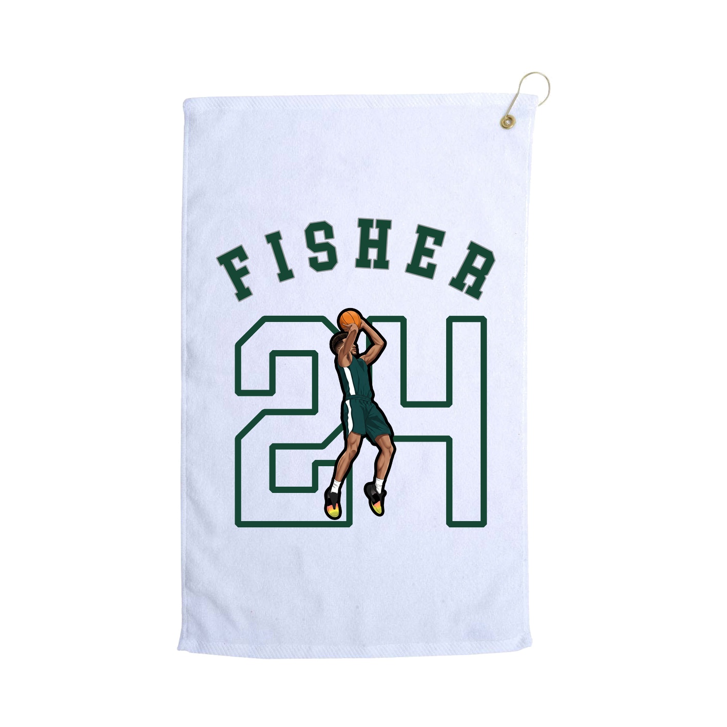 Golf Towel — Shirsey Arch in White
