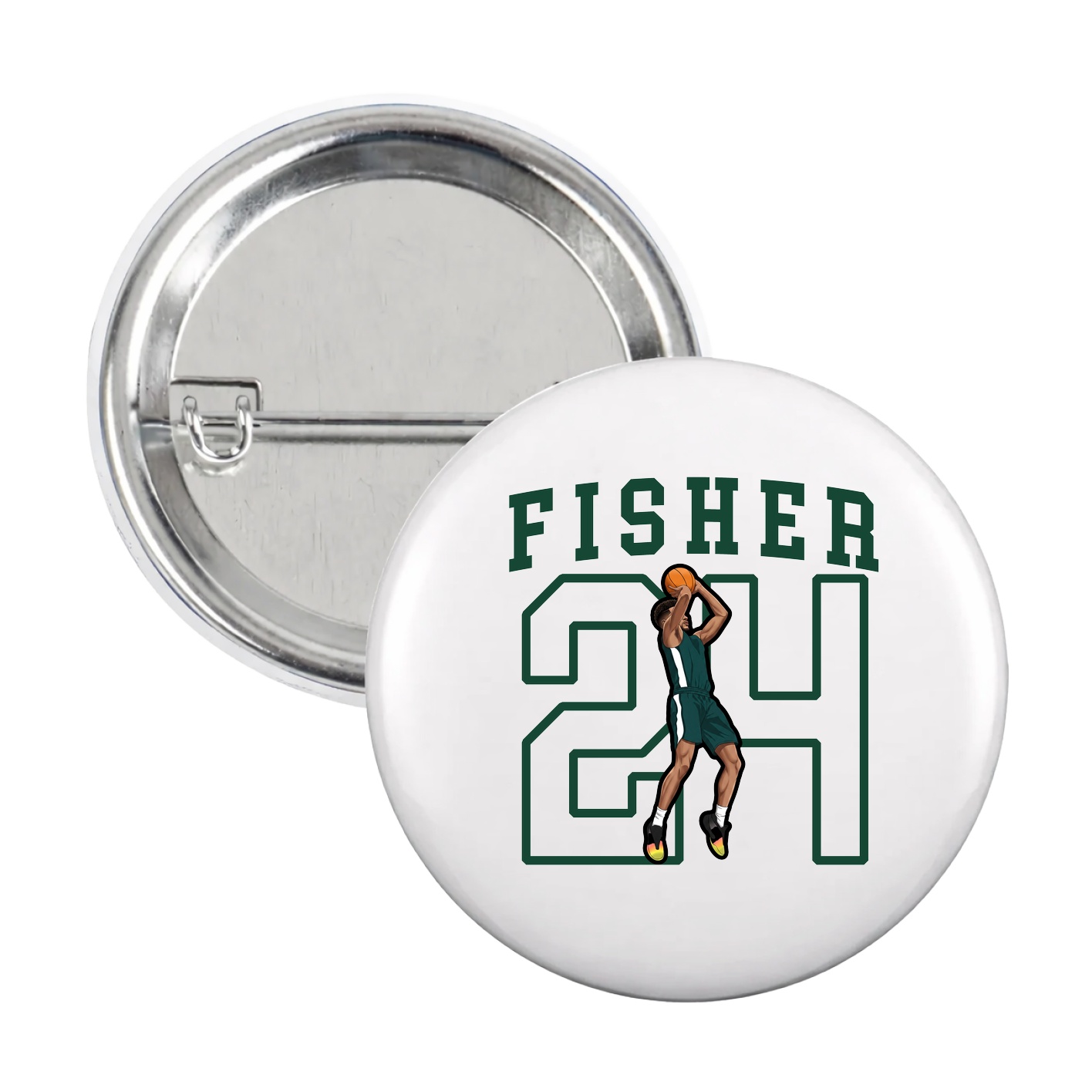 Game Day Button — Shirsey in White