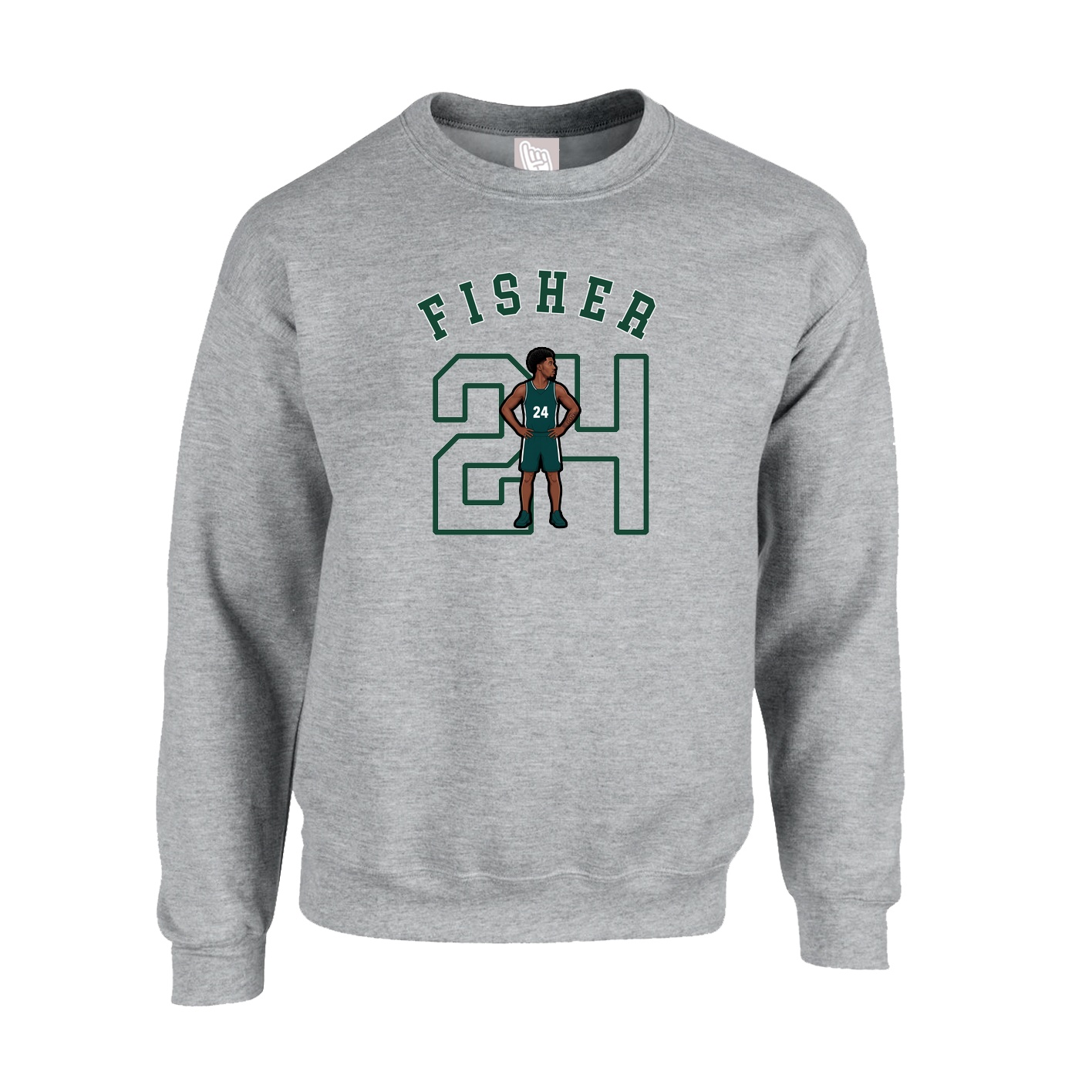 Fleece Crew — Shirsey Arch in Grey