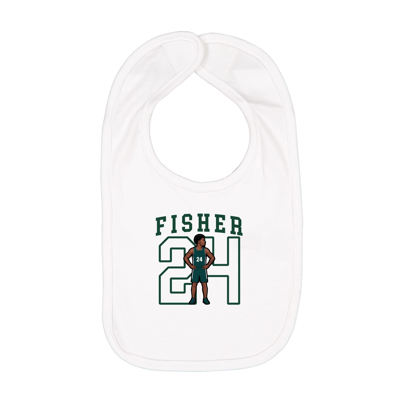 Infant Bib — Shirsey in White