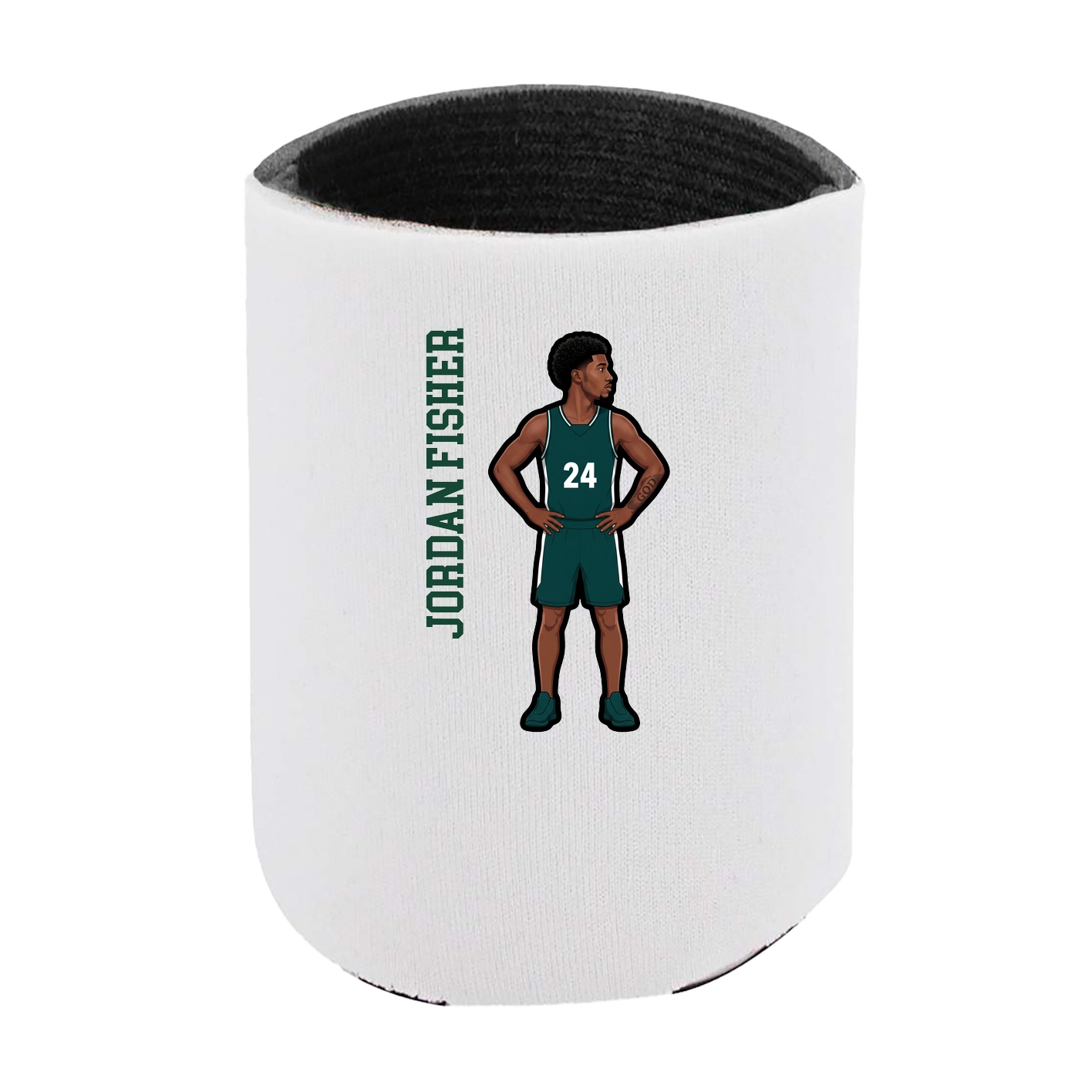 Can Holder — Name Vertical in White