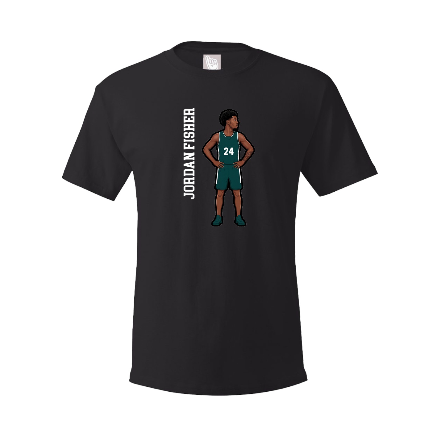 Tee — Name Vertical in Black