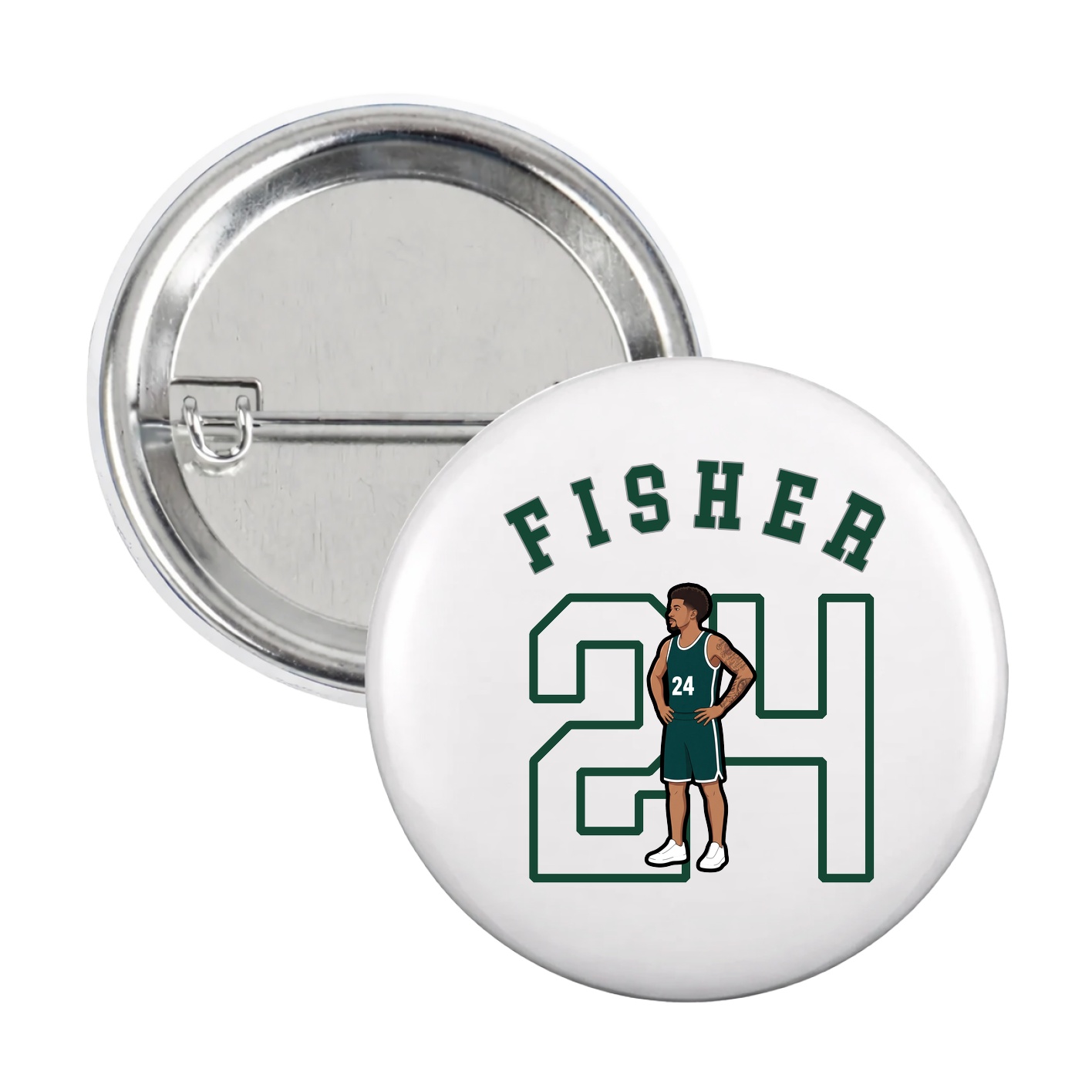 Game Day Button — Shirsey Arch in White