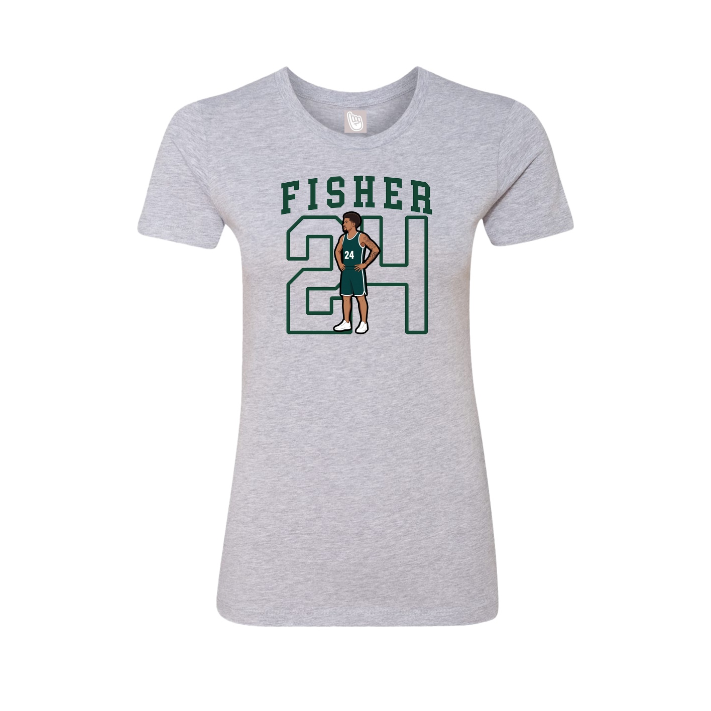 Fitted Women's Tee — Shirsey in Grey