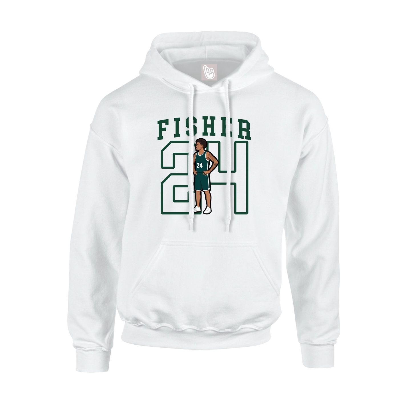 Hoodie — Shirsey in White