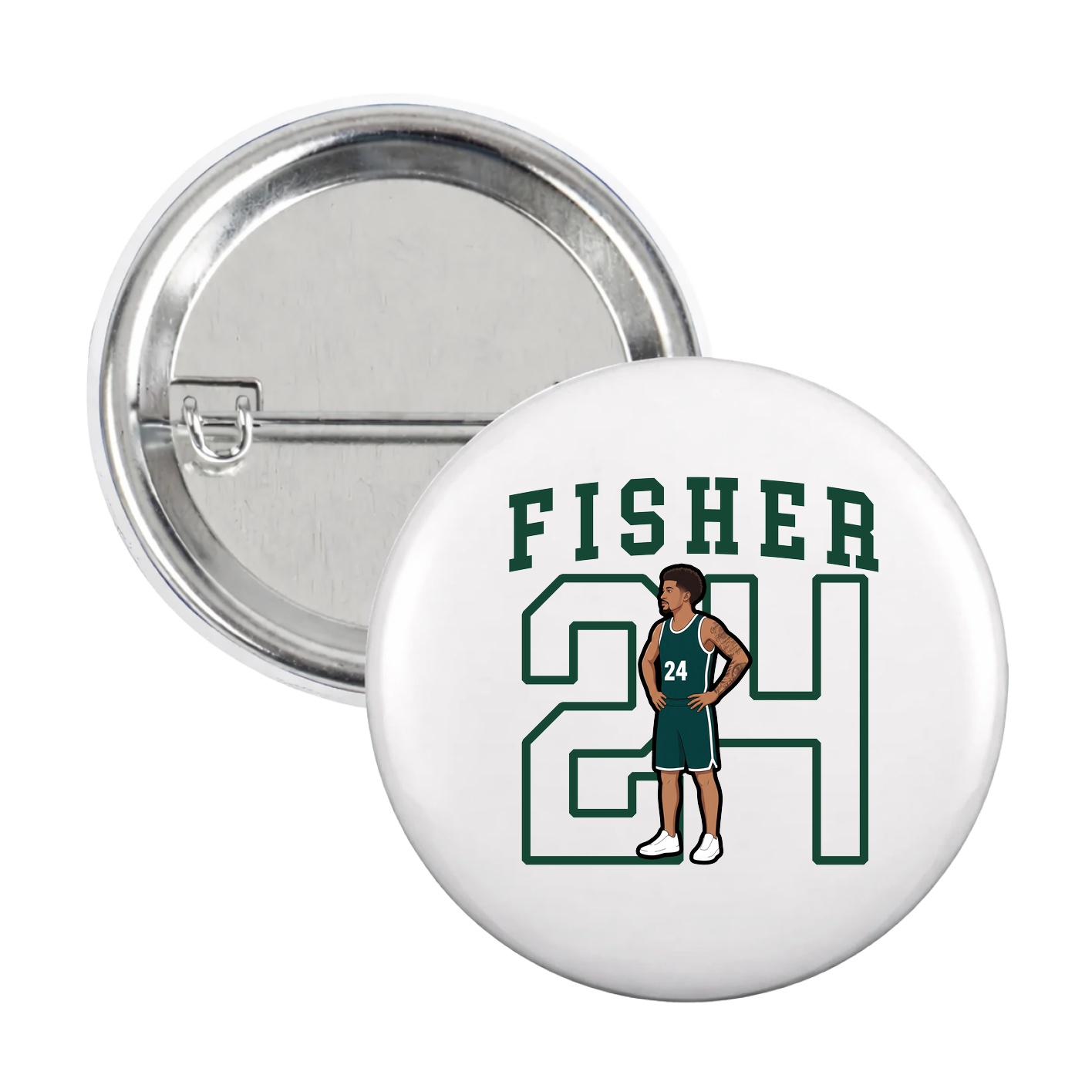 Game Day Button — Shirsey in White