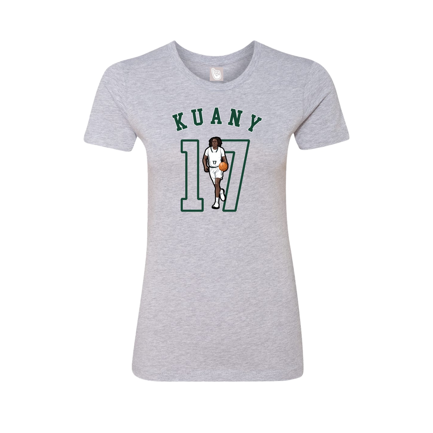 Fitted Women's Tee — Shirsey Arch in Grey