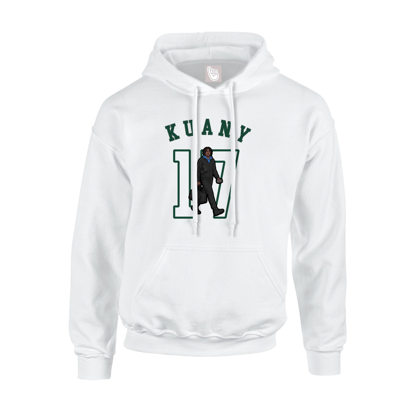 Youth Hoodie — Shirsey Arch in White