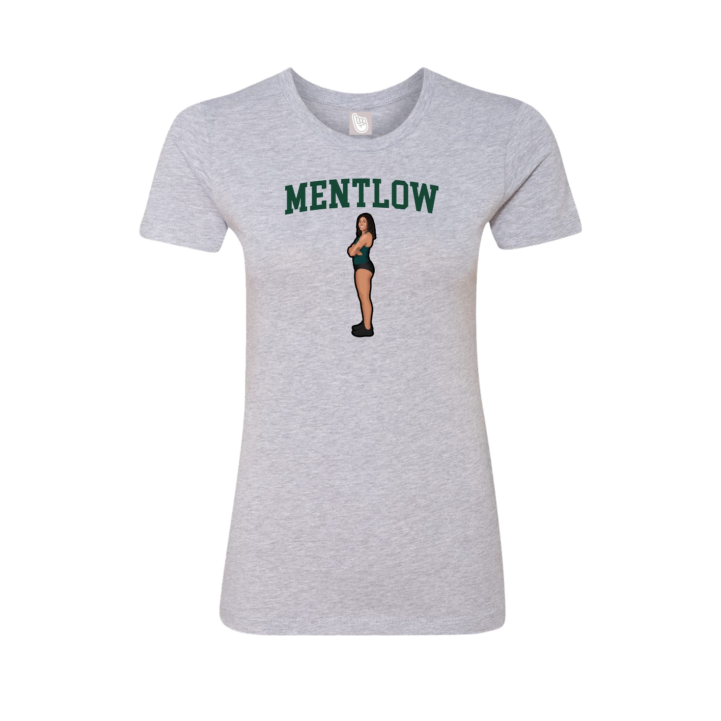 Fitted Women's Tee — Shirsey in Grey