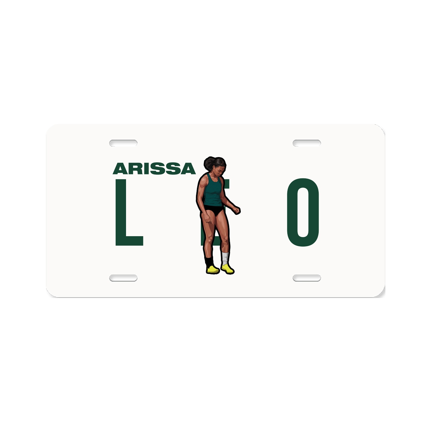 License Plate — Player Name in Classic