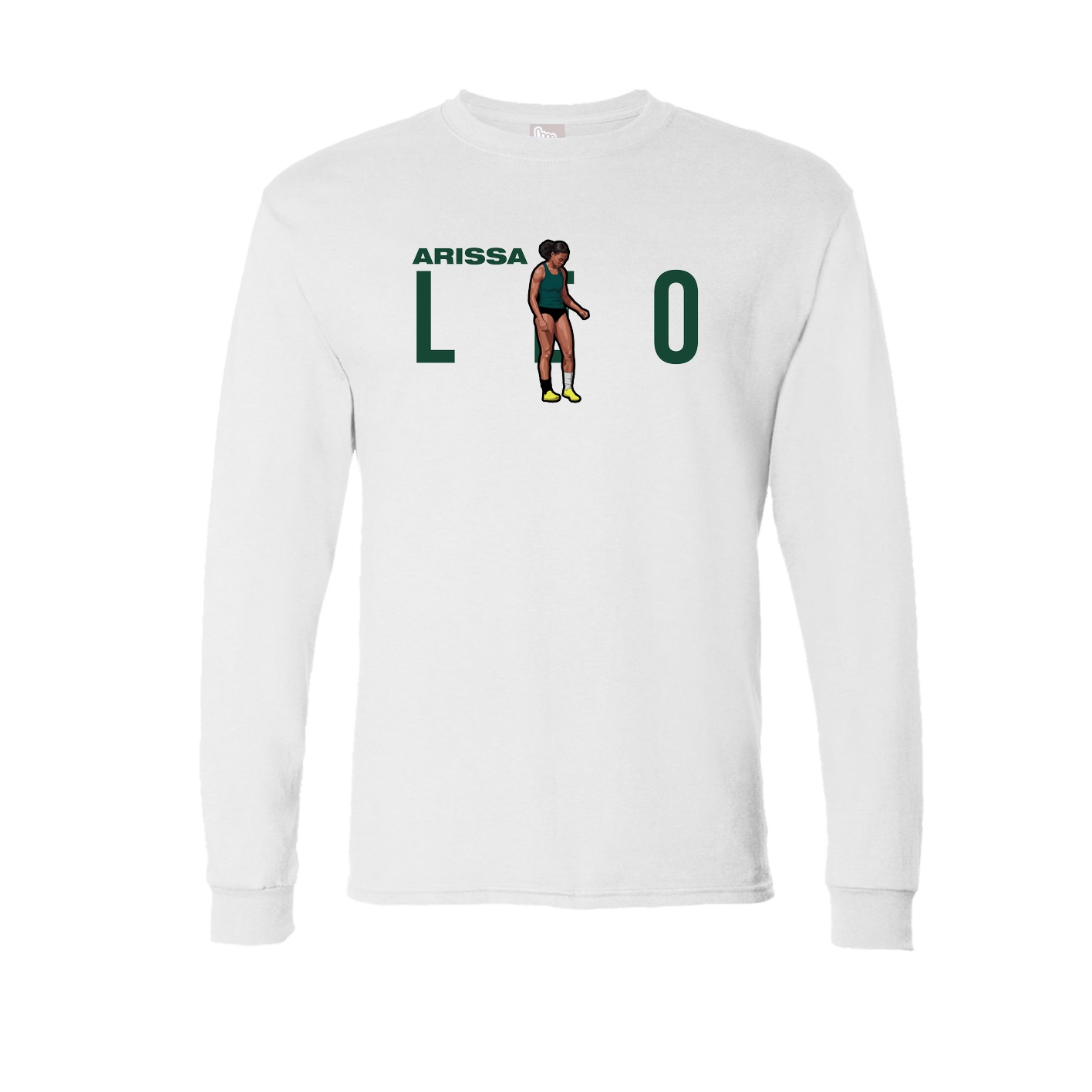 Long Sleeve Tee — Player Name in White