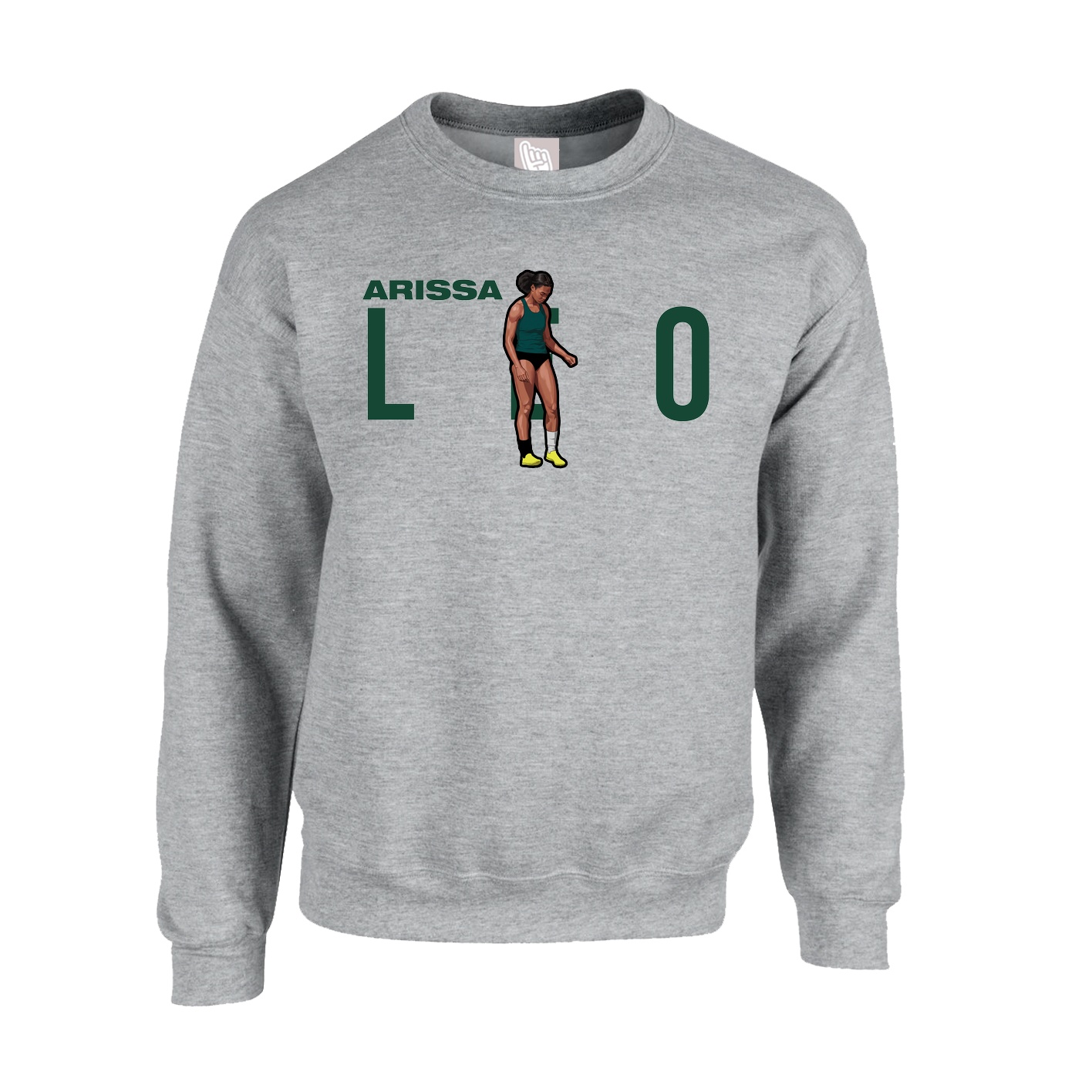Fleece Crew — Player Name in Grey