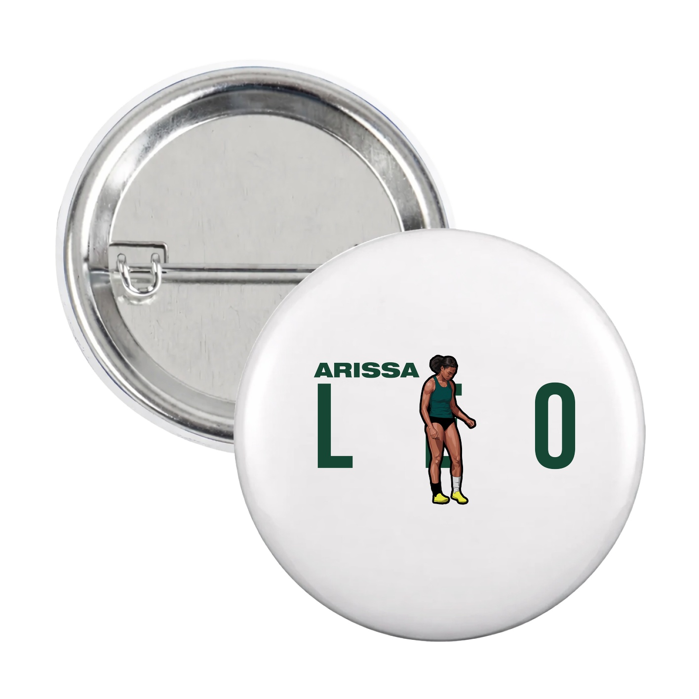 Game Day Button — Player Name in White