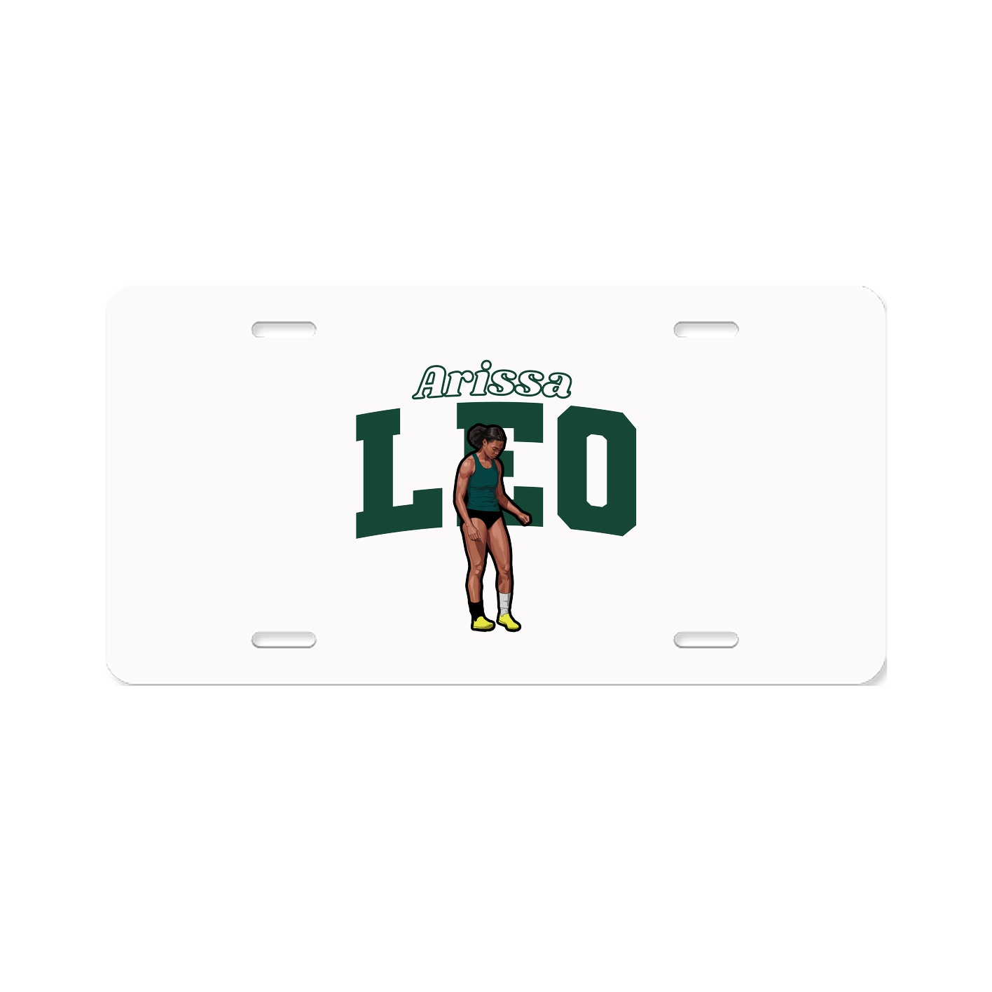 License Plate — Name Arch in Classic