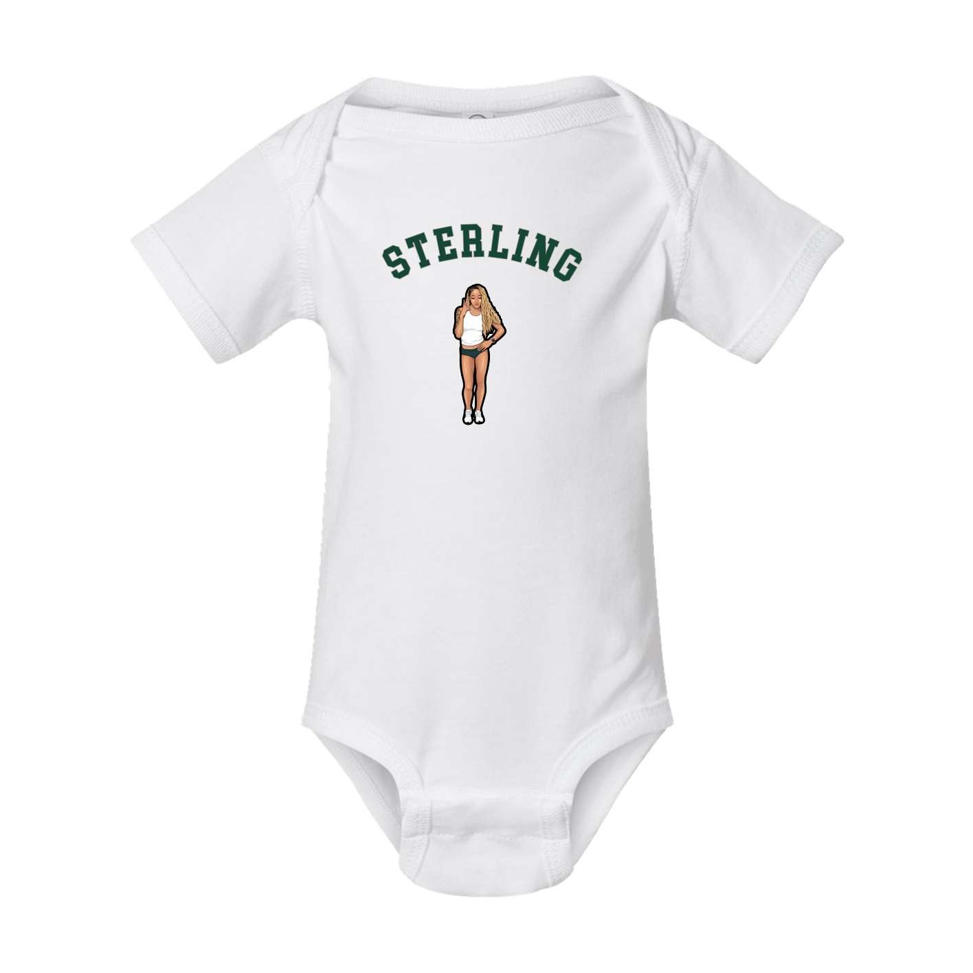 Baby Onesie — Shirsey Arch in White