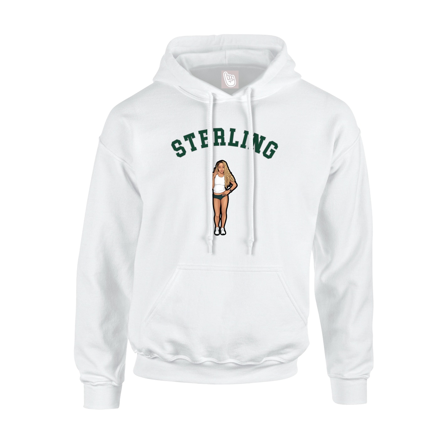 Hoodie — Shirsey Arch in White