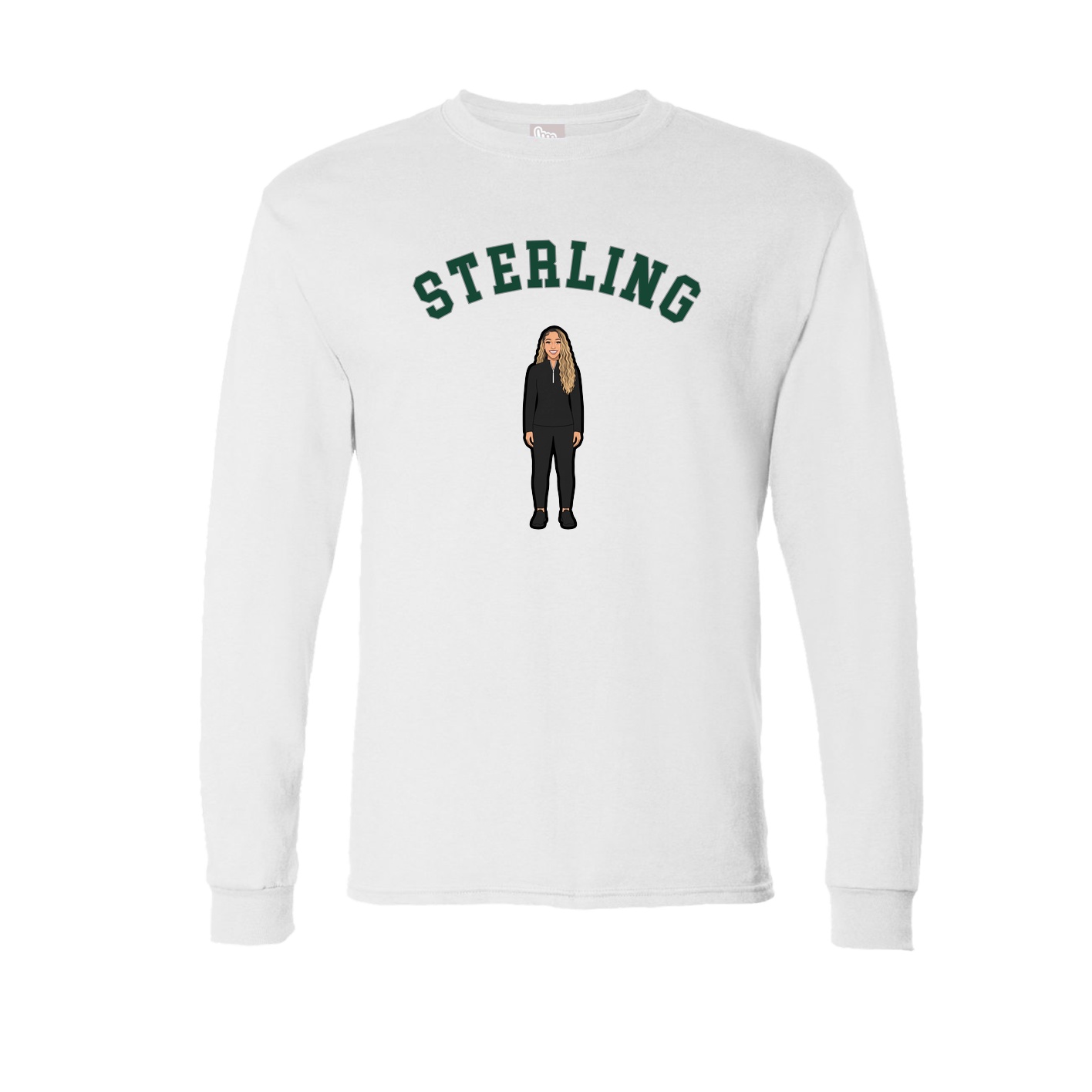 Long Sleeve Tee — Shirsey Arch in White
