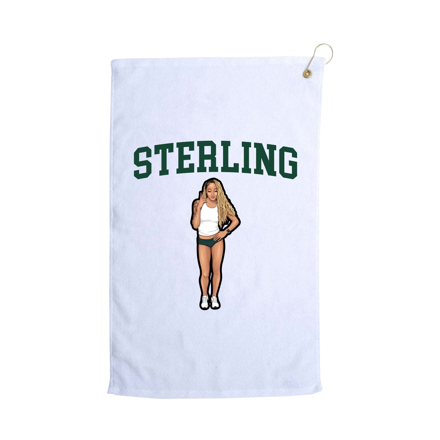Golf Towel — Shirsey in White
