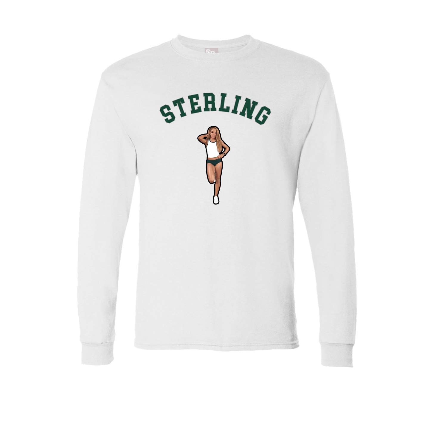 Long Sleeve Tee — Shirsey Arch in White