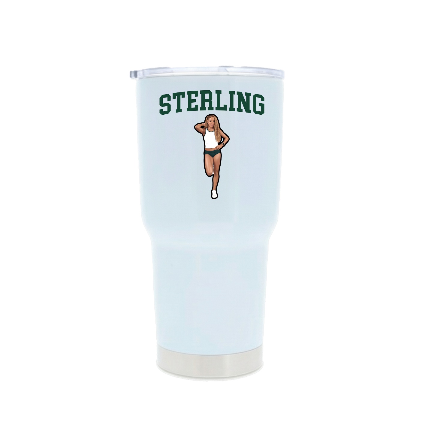 30oz Stainless Steel Tumbler — Shirsey in White