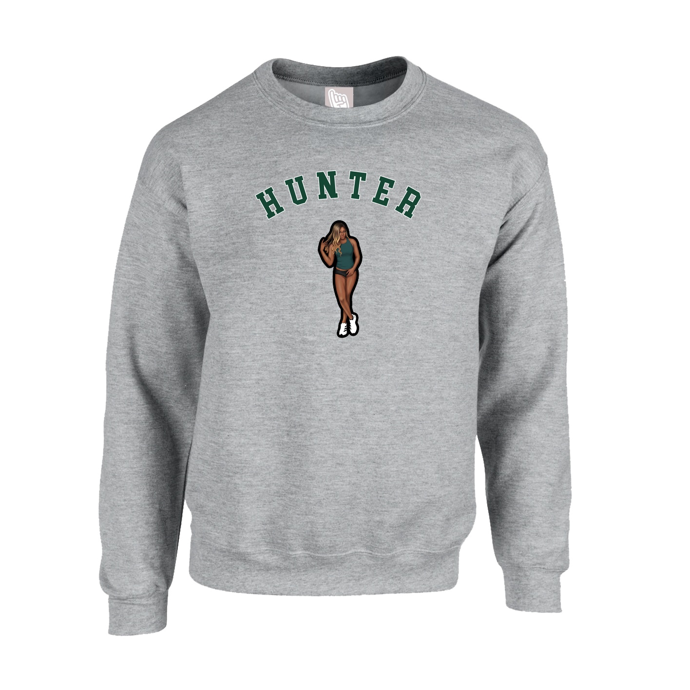 Fleece Crew — Shirsey Arch in Grey