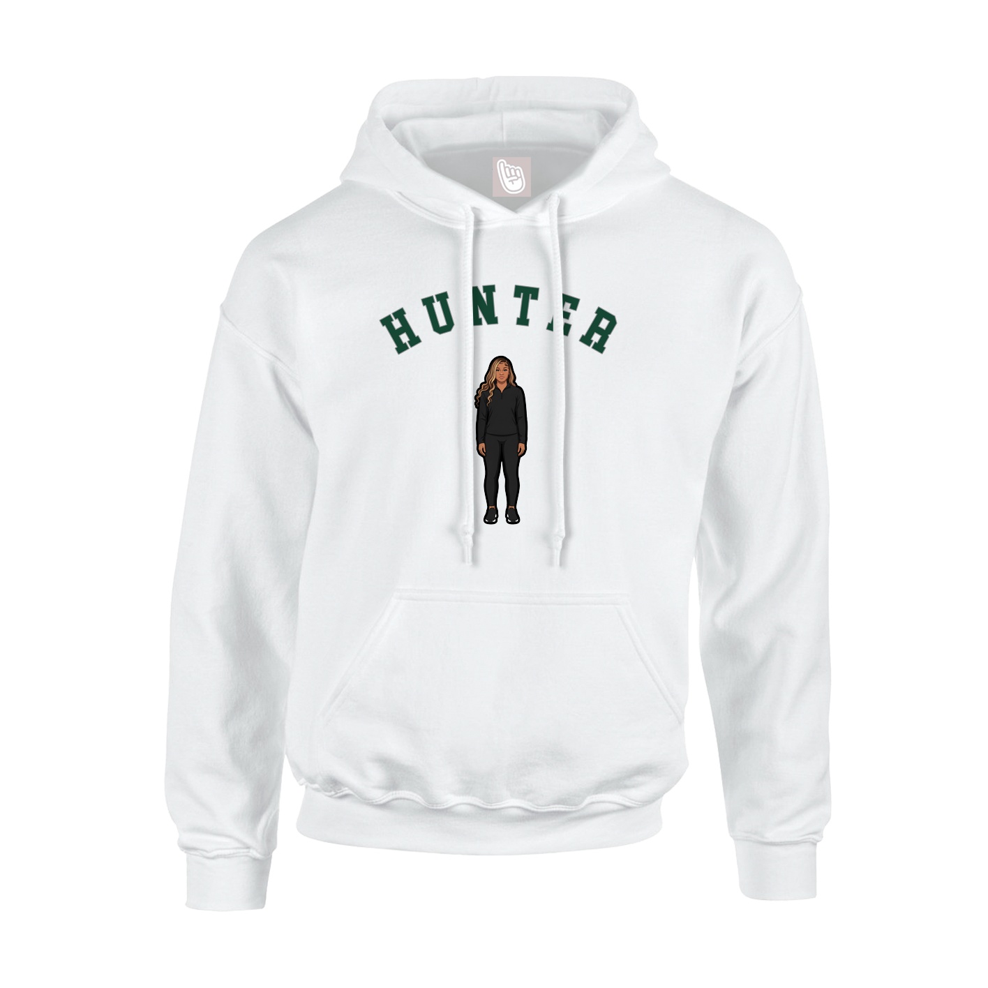 Youth Hoodie — Shirsey Arch in White