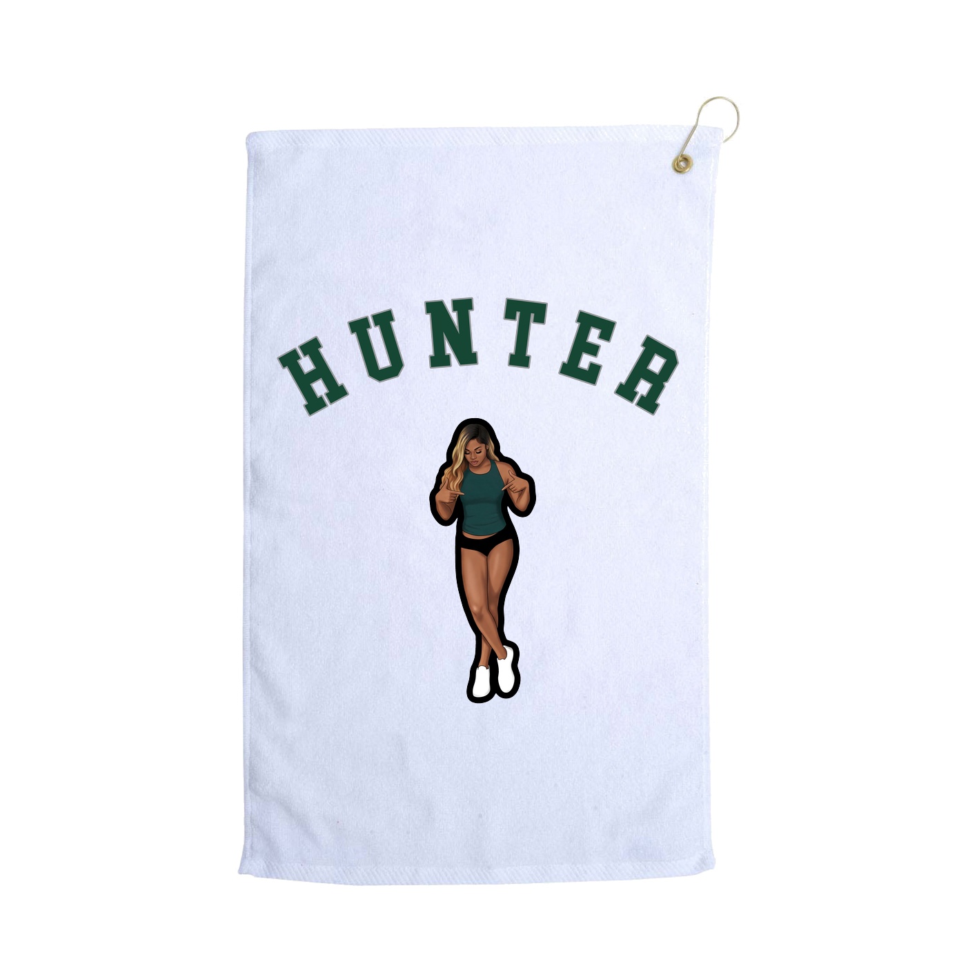 Golf Towel — Shirsey Arch in White