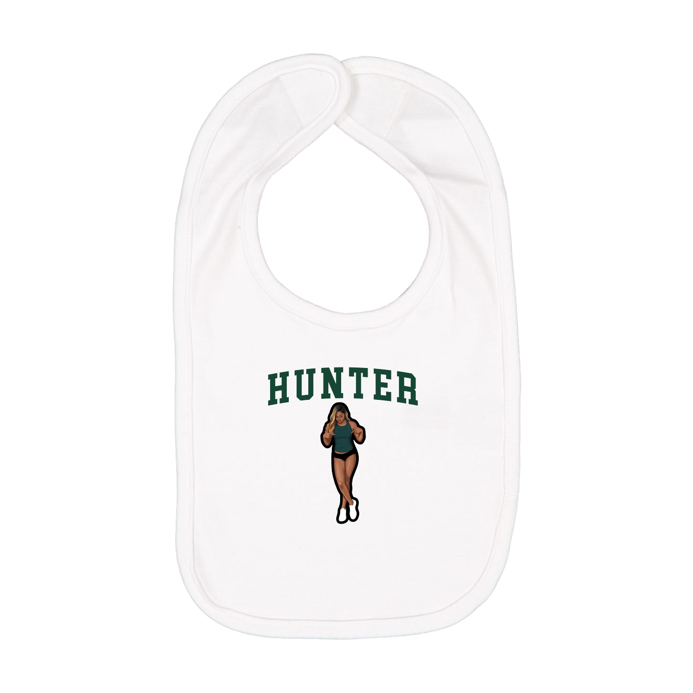 Infant Bib — Shirsey in White