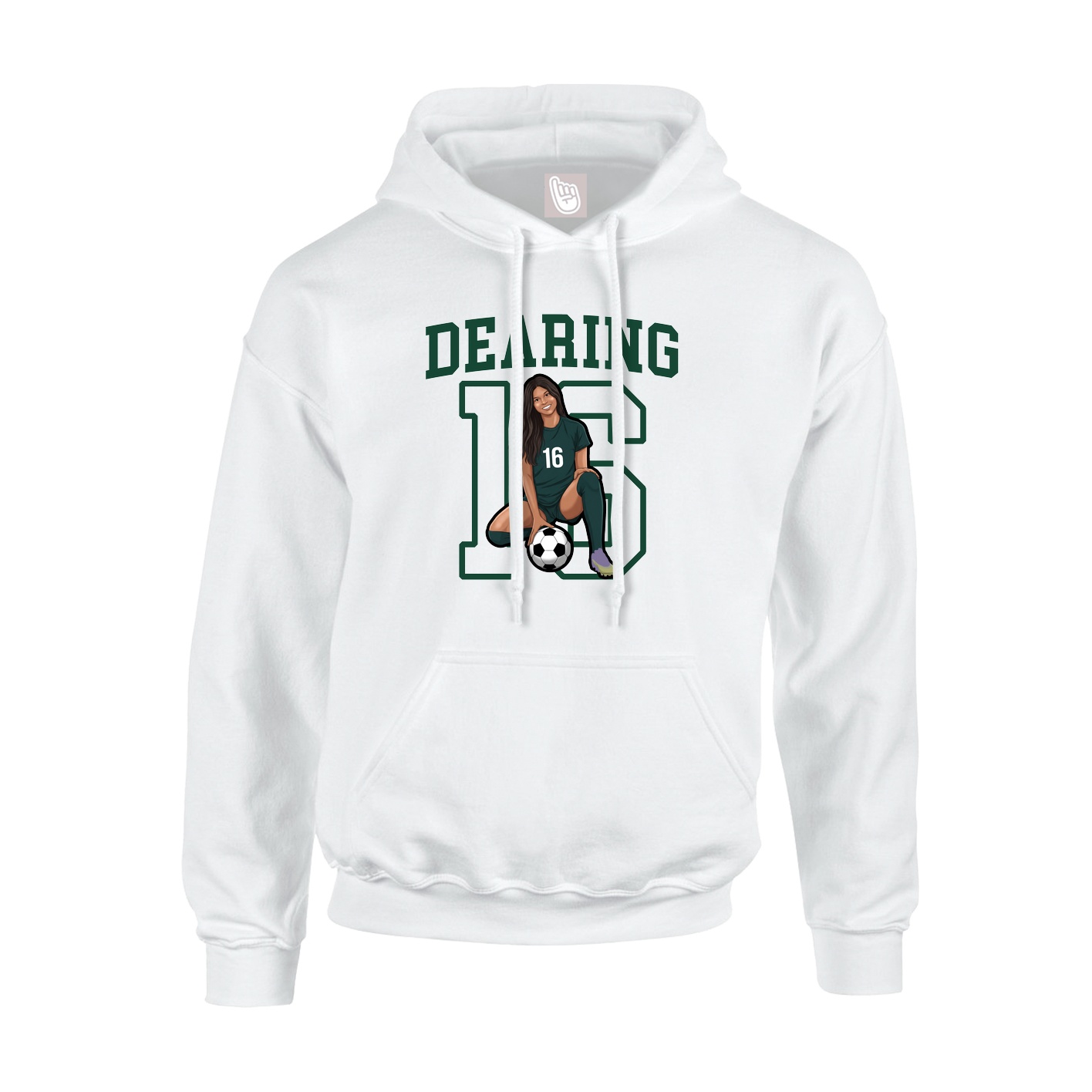 Hoodie — Shirsey in White