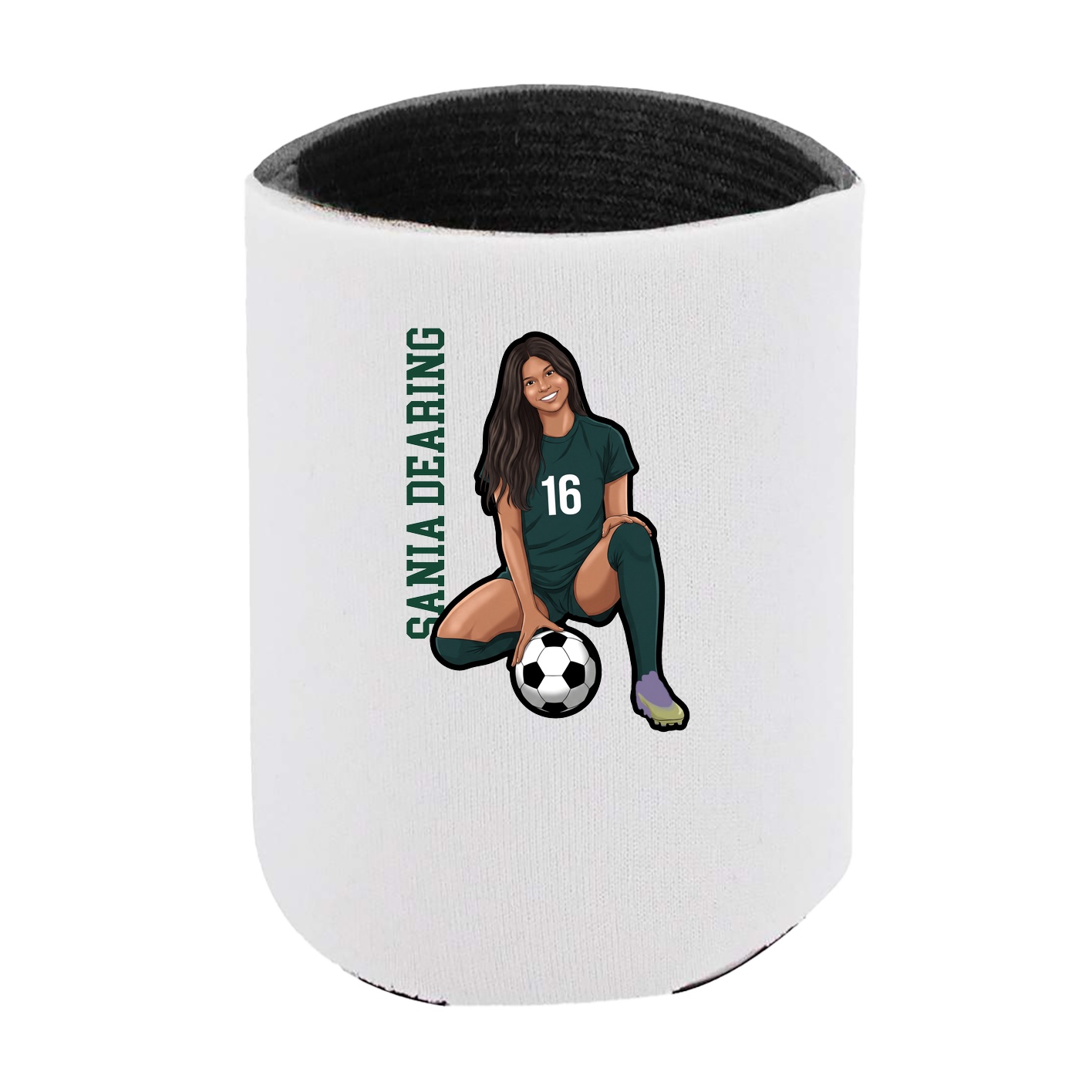 Can Holder — Name Vertical in White