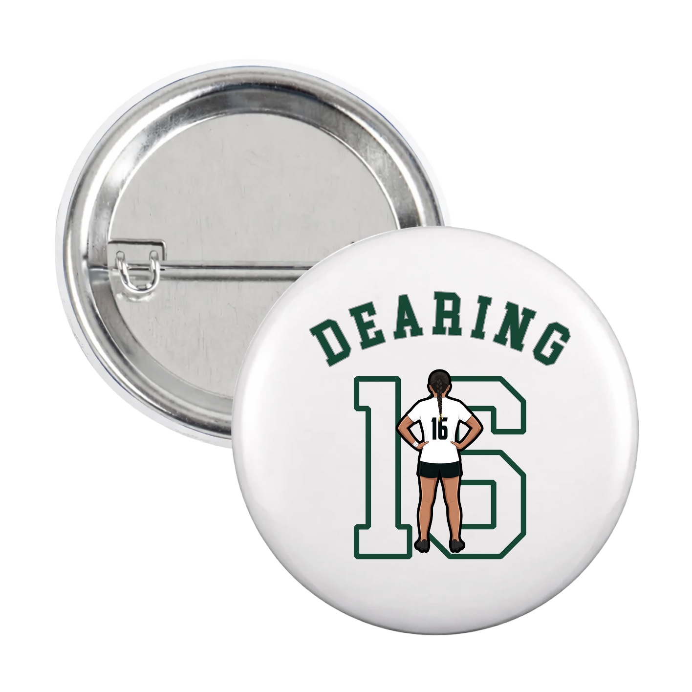Game Day Button — Shirsey Arch in White