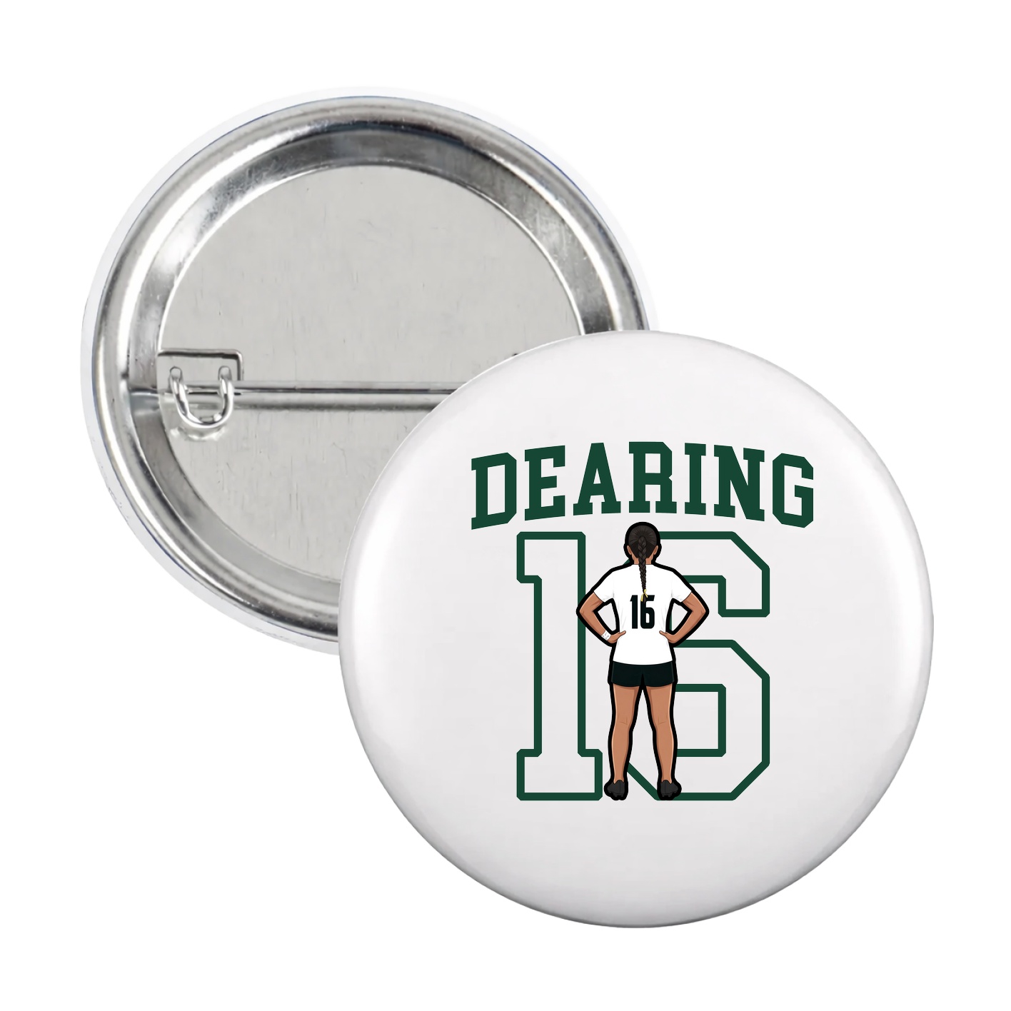 Game Day Button — Shirsey in White