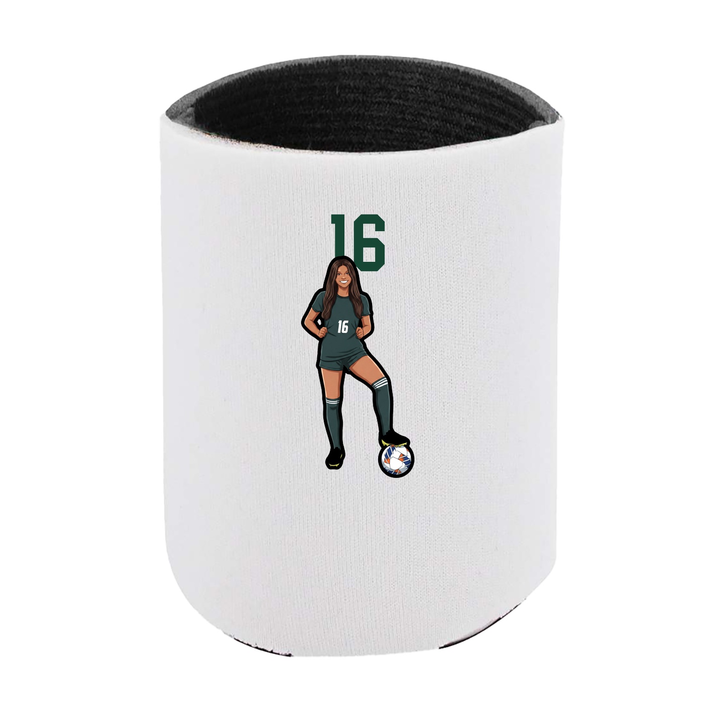 Can Holder — Number Top in White
