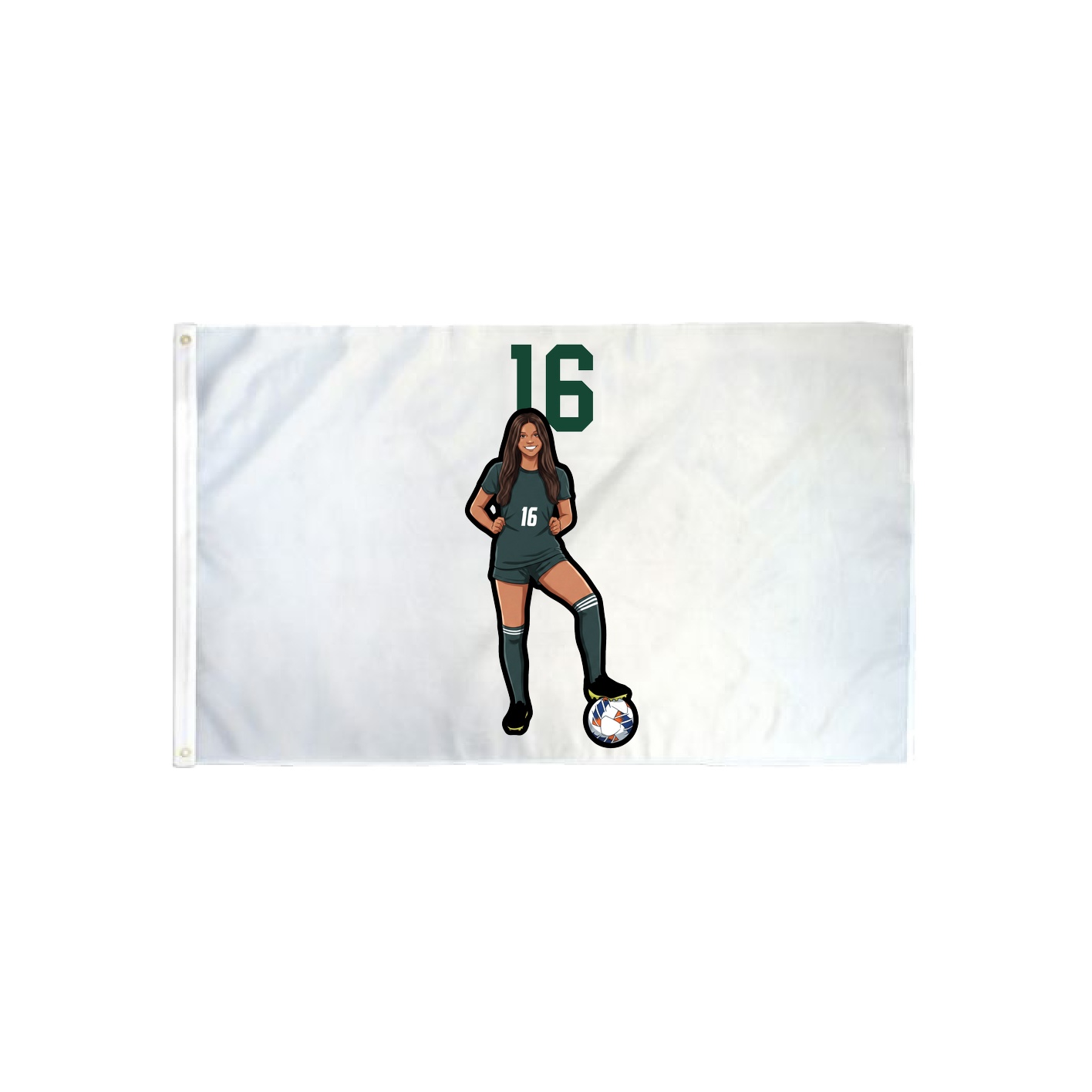 3x5 Flag — Number Top in Classic