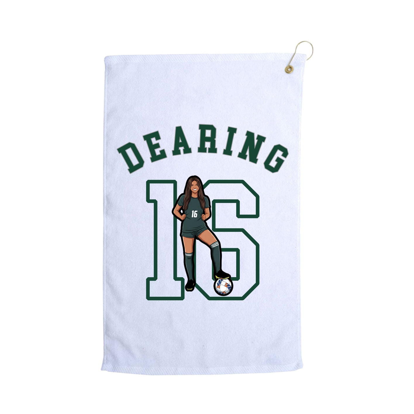 Golf Towel — Shirsey Arch in White