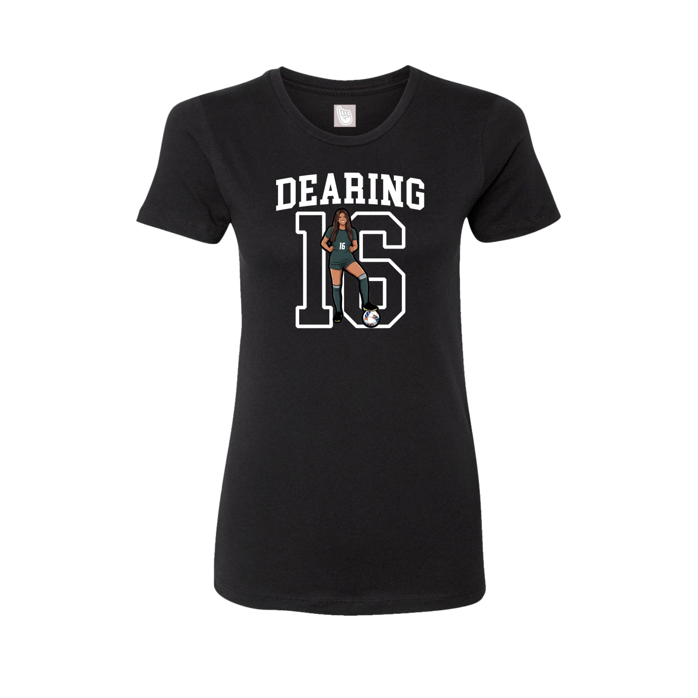 Fitted Women's Tee — Shirsey in Black