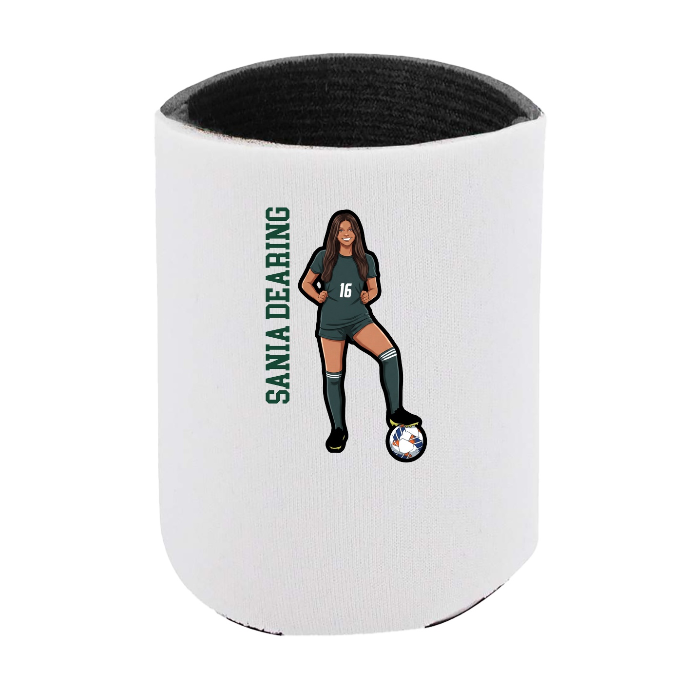 Can Holder — Name Vertical in White