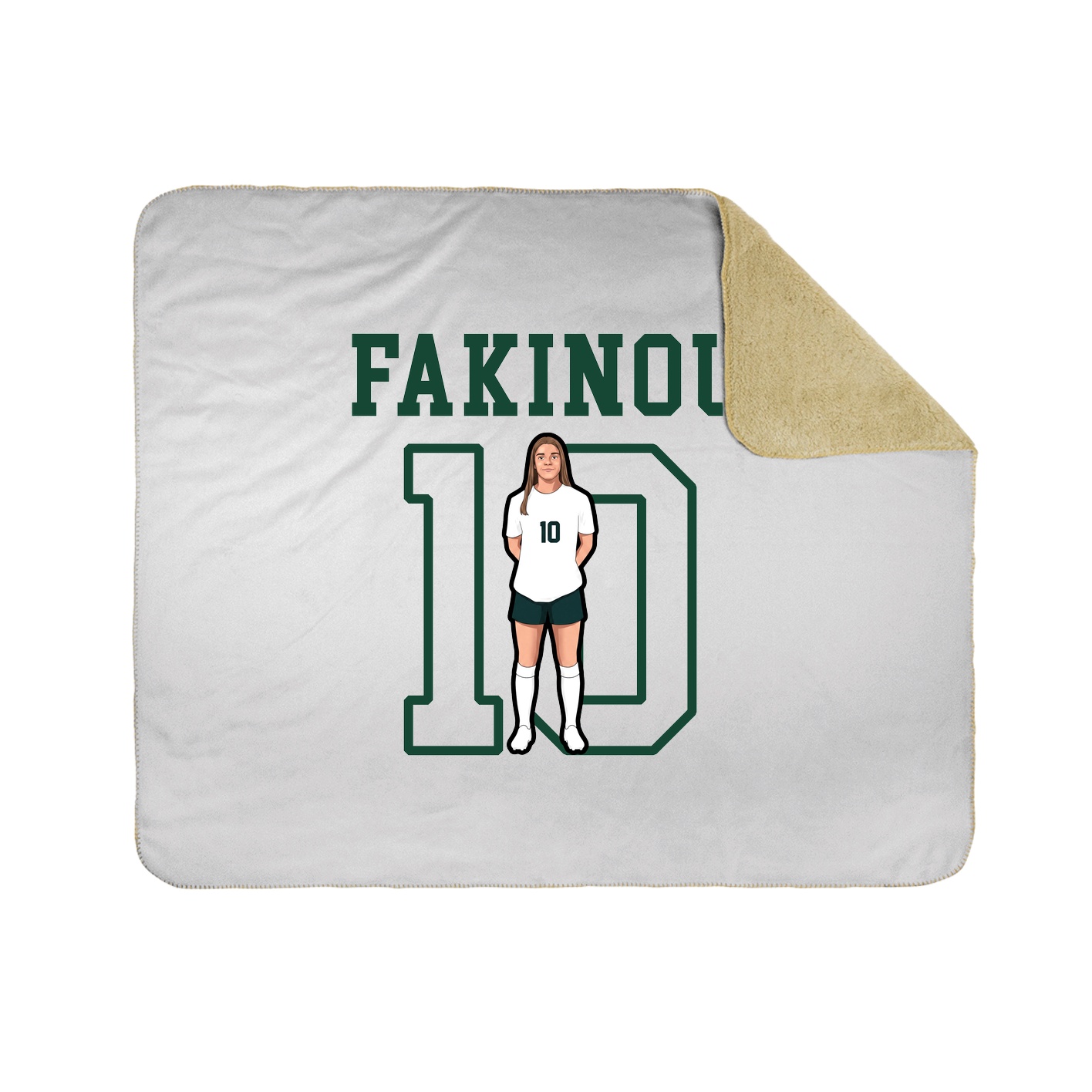 Throw Blanket — Shirsey in White