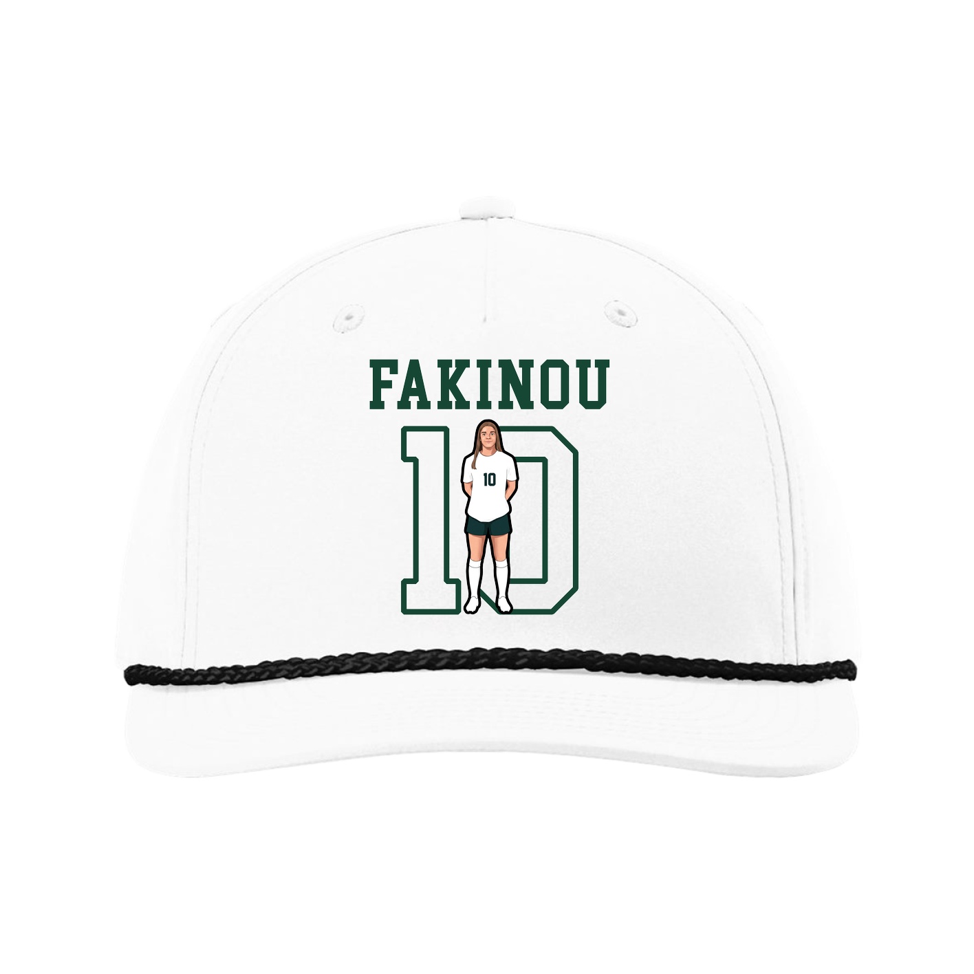 Five-Panel Classic Rope Cap — Shirsey in White