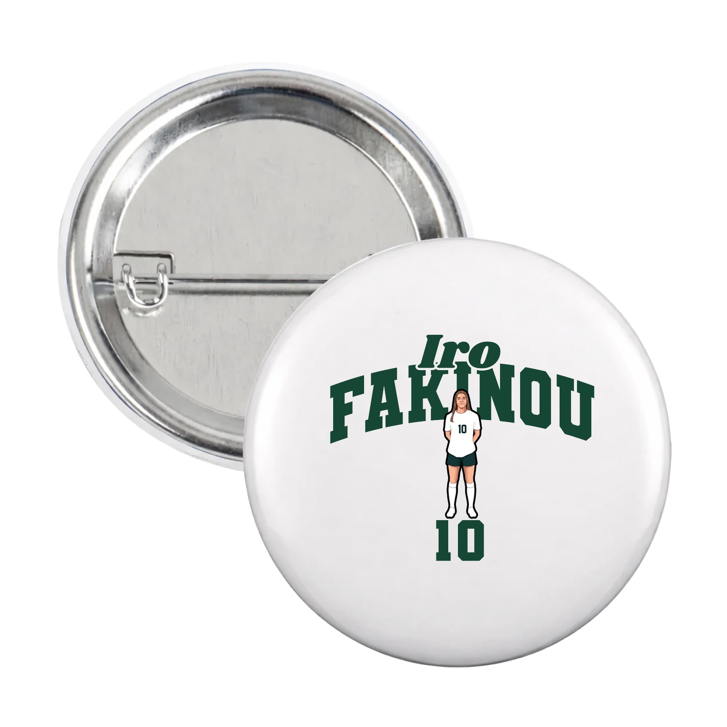 Game Day Button — Signature Arch in White
