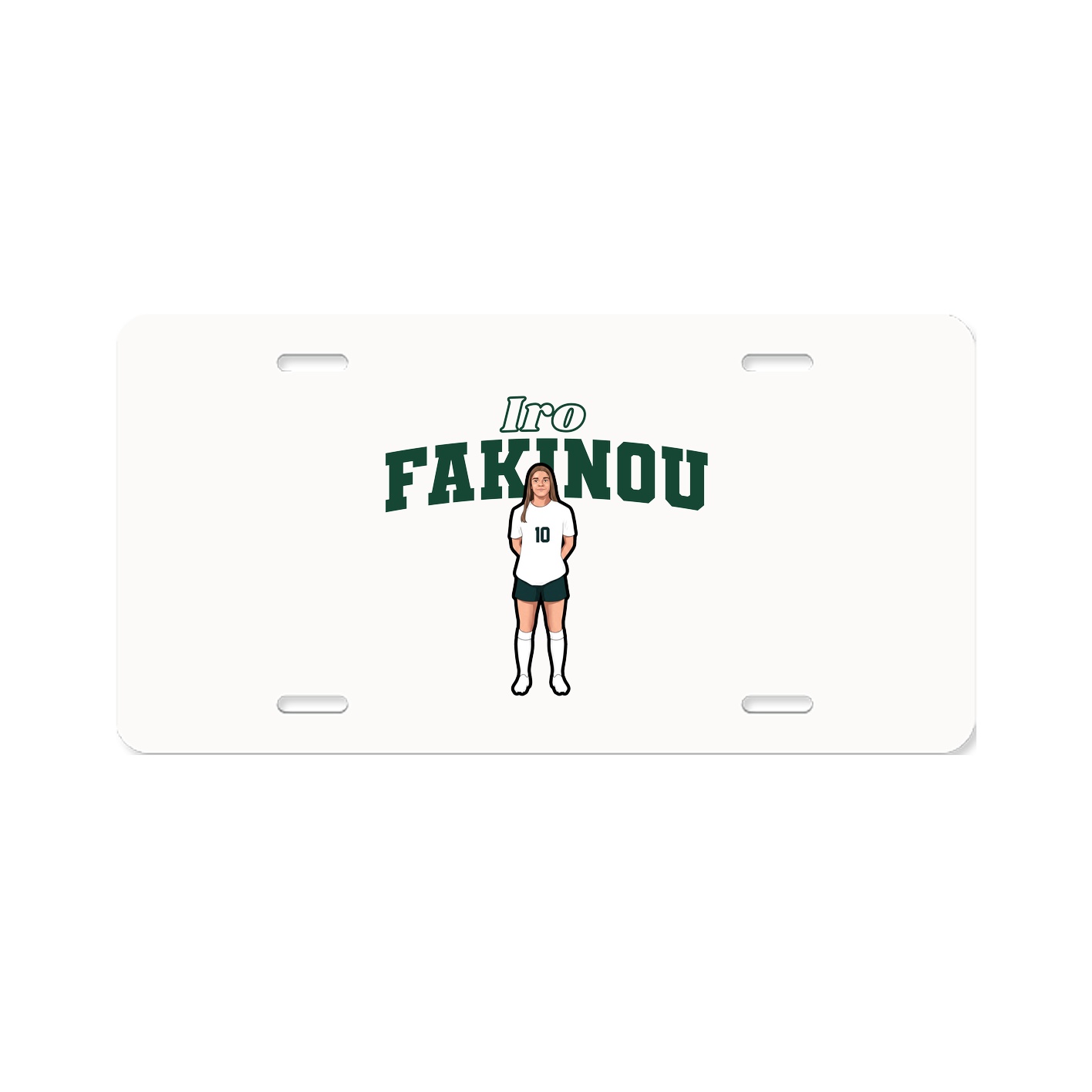 License Plate — Name Arch in Classic