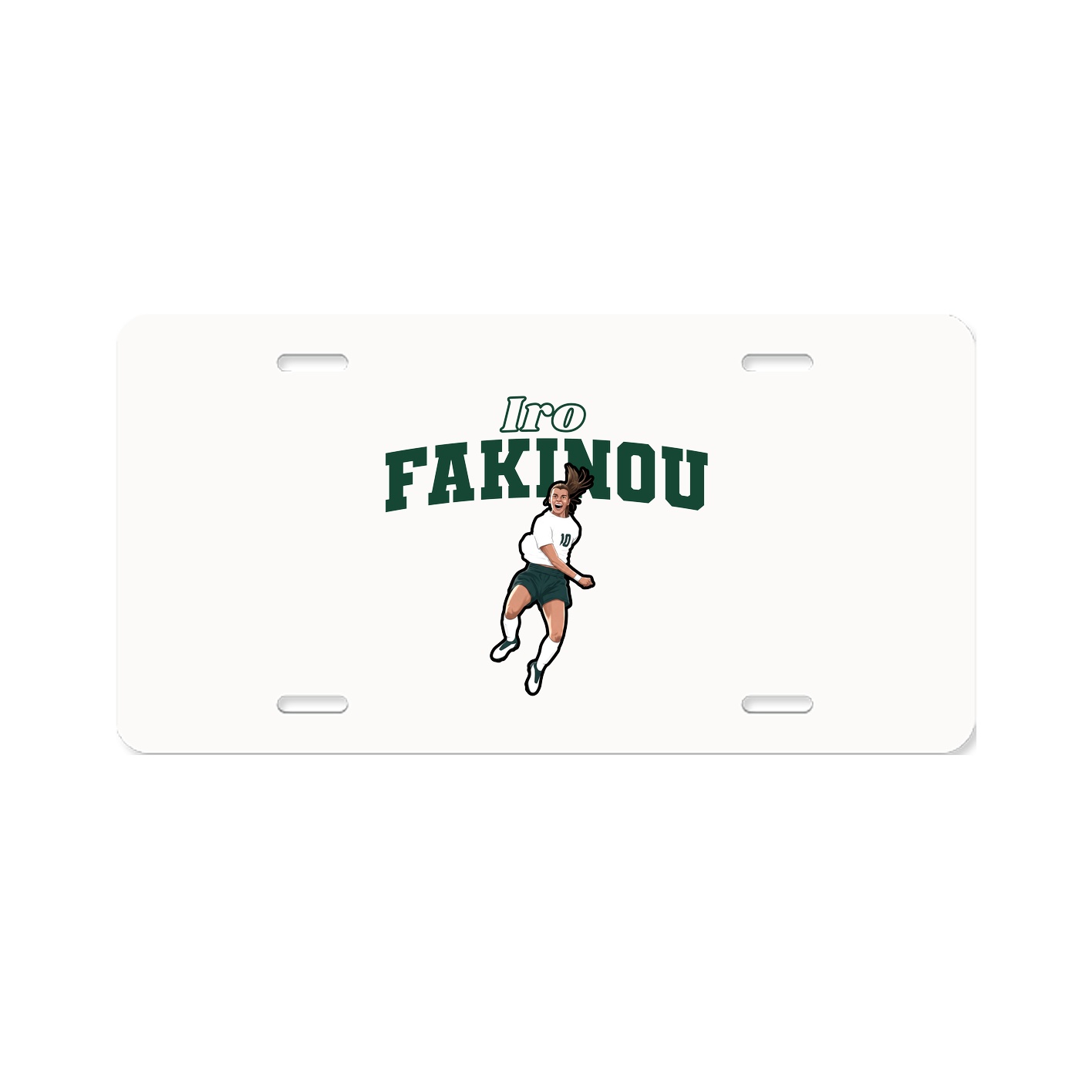 License Plate — Name Arch in Classic