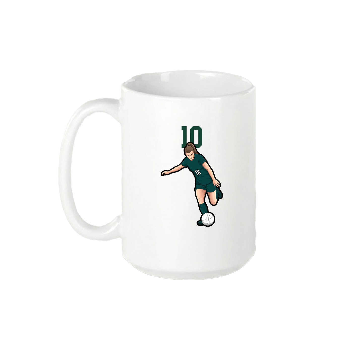 15oz Coffee Mug — Number Top in White