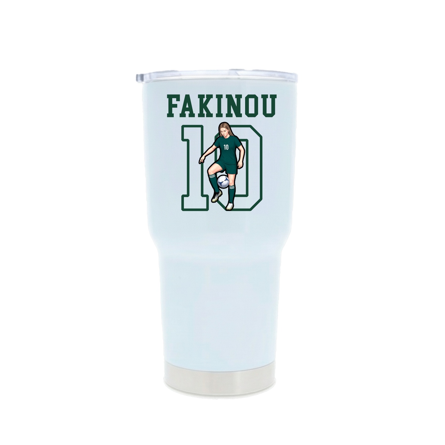 30oz Stainless Steel Tumbler — Shirsey in White