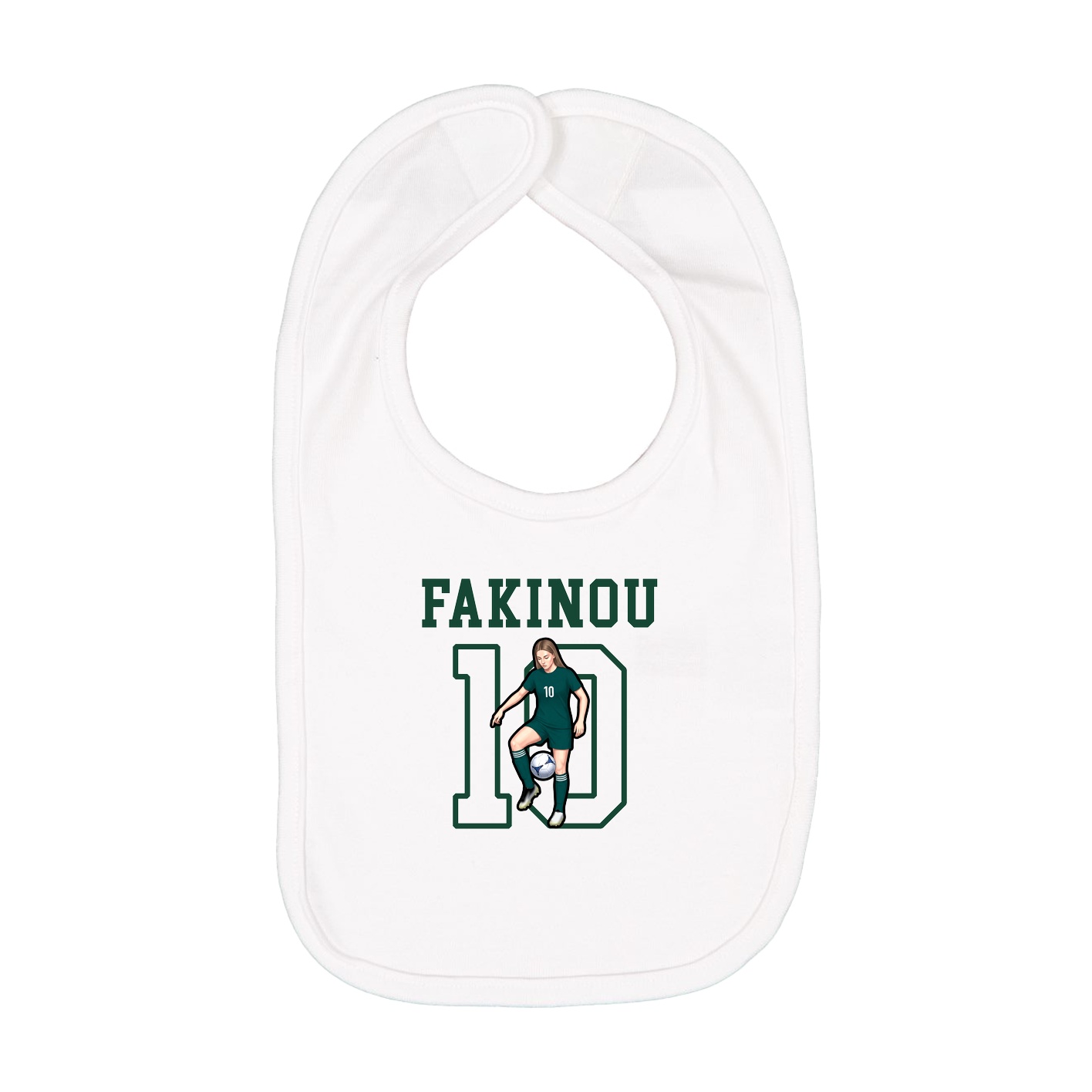 Infant Bib — Shirsey in White