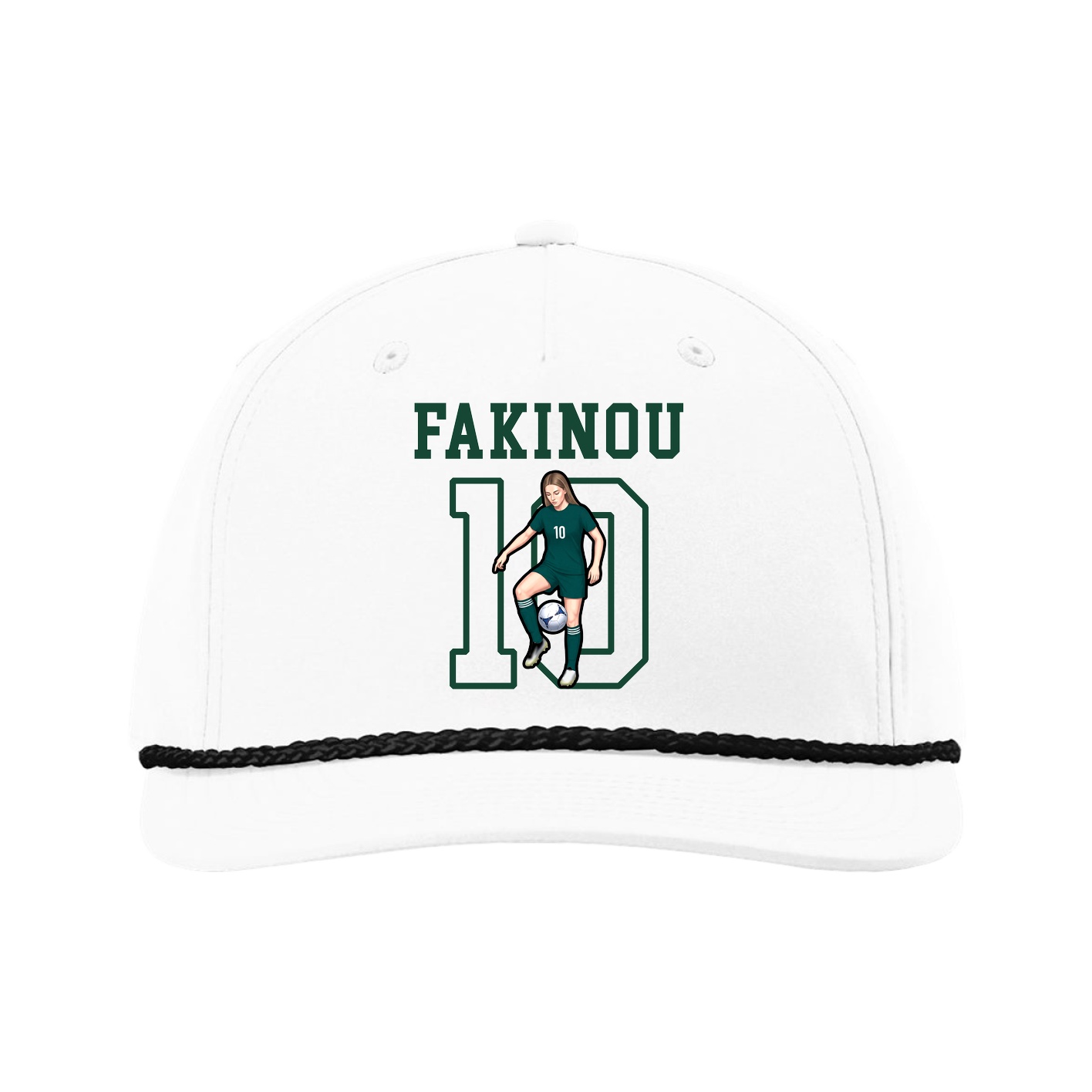Five-Panel Classic Rope Cap — Shirsey in White