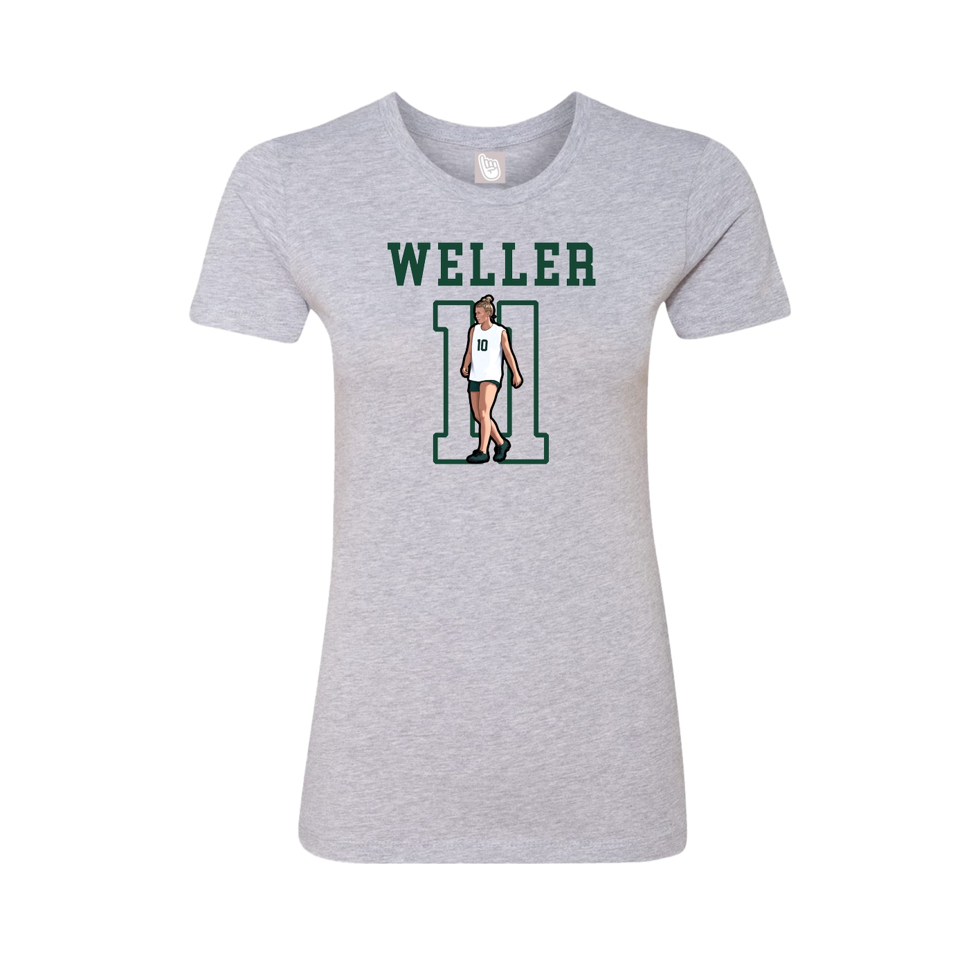 Fitted Women's Tee — Shirsey in Grey