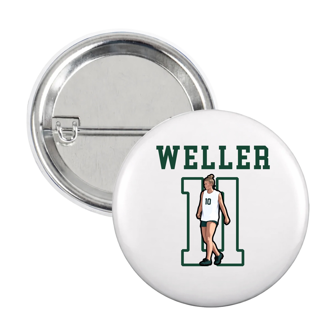 Game Day Button — Shirsey in White